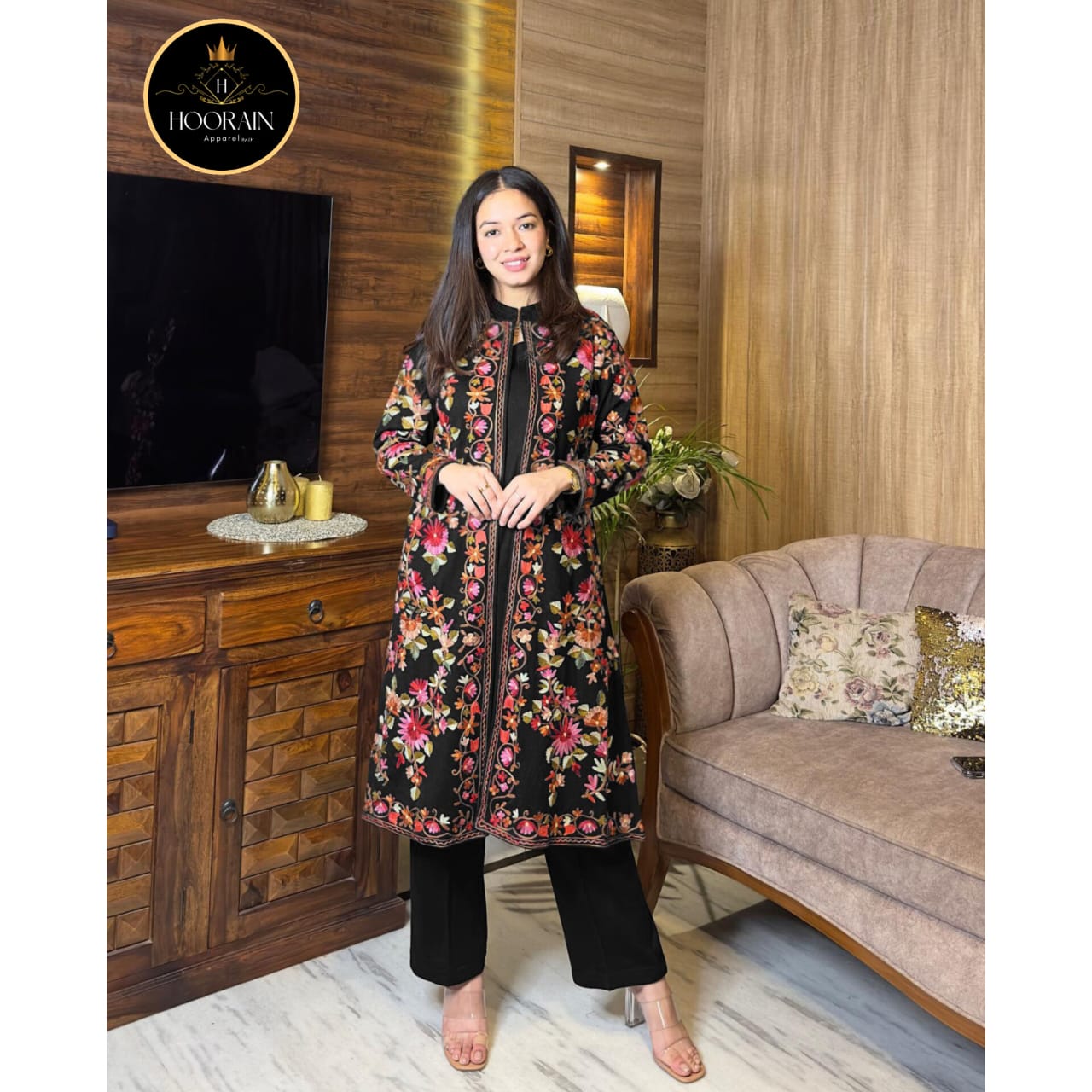 "Exquisite Elegance Collection" π β Unveiling the Front Full Heavy Embroidered 3-Piece Gown Set